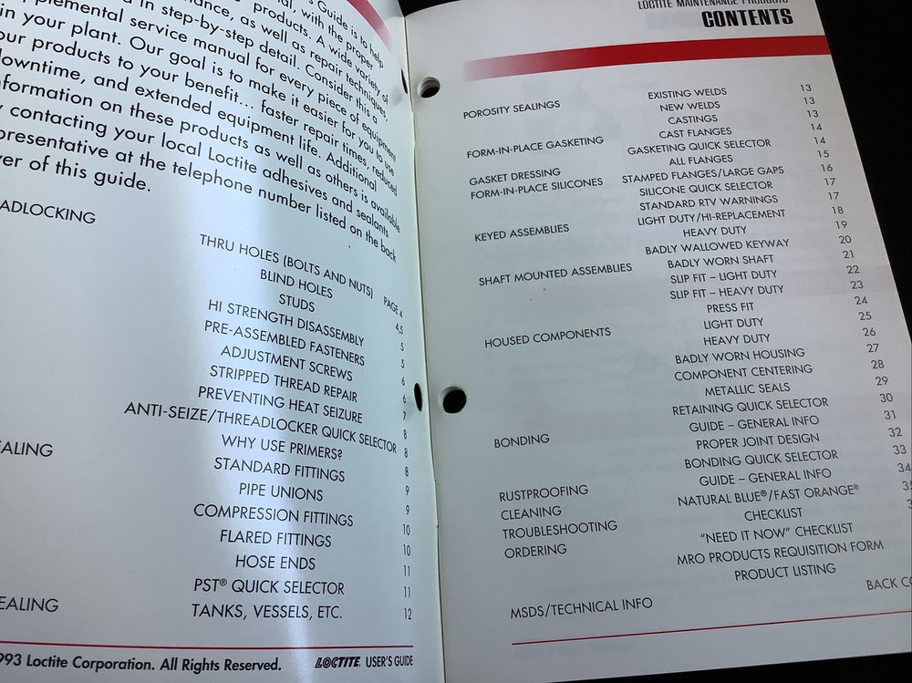 1993 Loctite "Do it Right" User's Guide (40-page booklet)