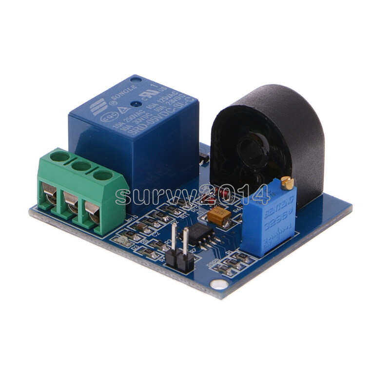 0-5A AC Current Sensor Detection Switch Output DC12V Module NEW