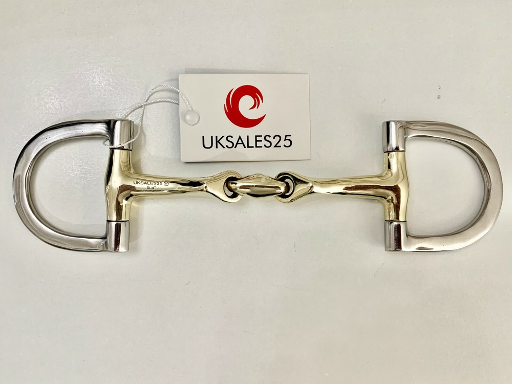 D-Ring Curved Snaffle Bit Angled Mouthpiece (UKSALES25®) *SAME DAY DISPATCH*