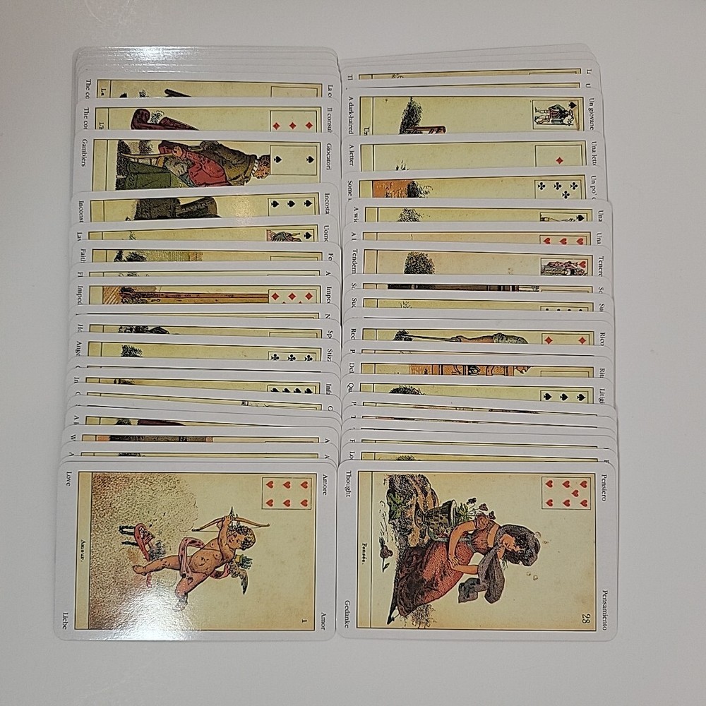 Sibilla Oracle Cards - 52 Card Deck - Multi-Language Instructions Lo Scarabeo