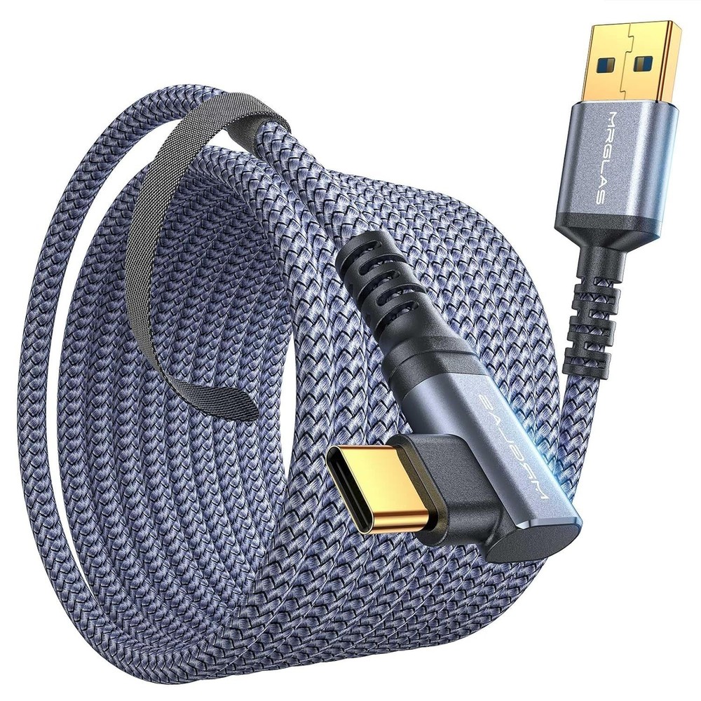 16FT Gold-Plated Link Cable for Oculus Quest 3/2 & PC VR - 5Gbps Fast Transfer