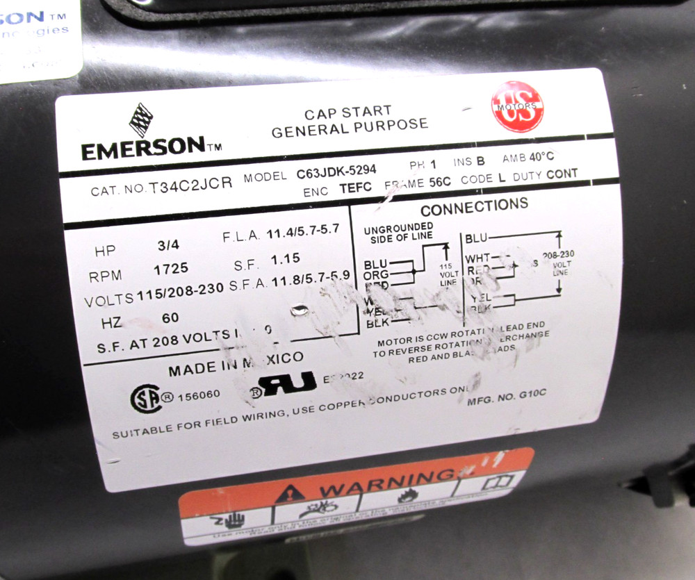 AS-IS! EDWARDS 2-STAGE ROTARY VANE VACUUM PUMP - #E2M-12