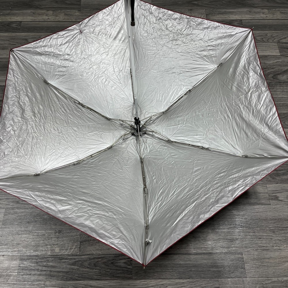 COACH Graphic Print Brown / Red Umbrella