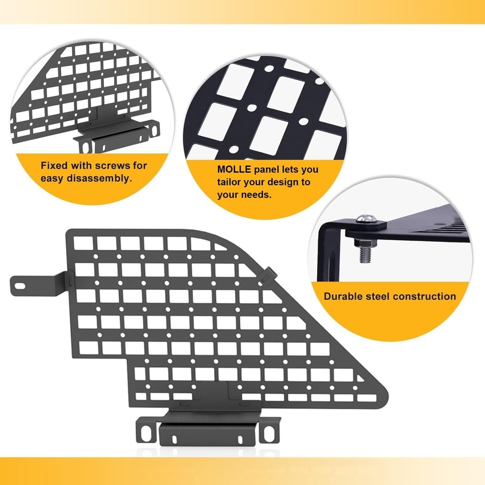 Rear Window MOLLE Panel Modular Storage Panel System fit for Bronco 4 Door 20...