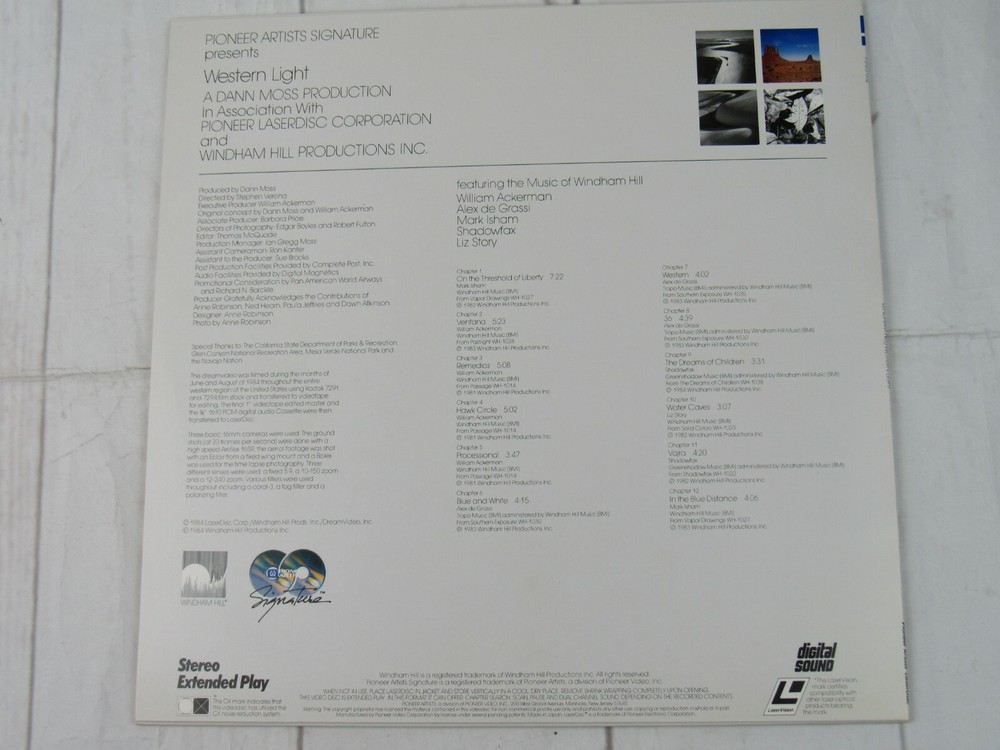 Windham Hill: Western Light, Laser Disc