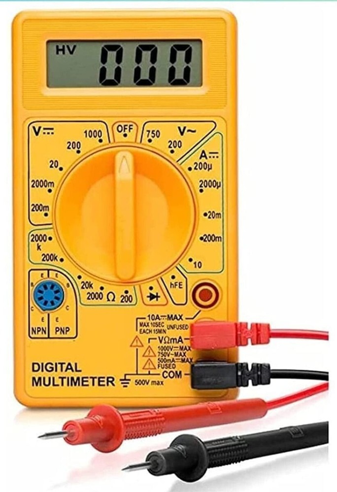 Digital LCD Voltmeter Ammeter Ohmmeter Multimeter Volt AC DC Tester Meter