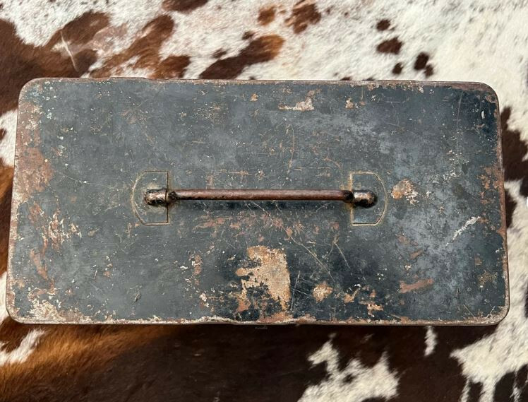 old metal trunk