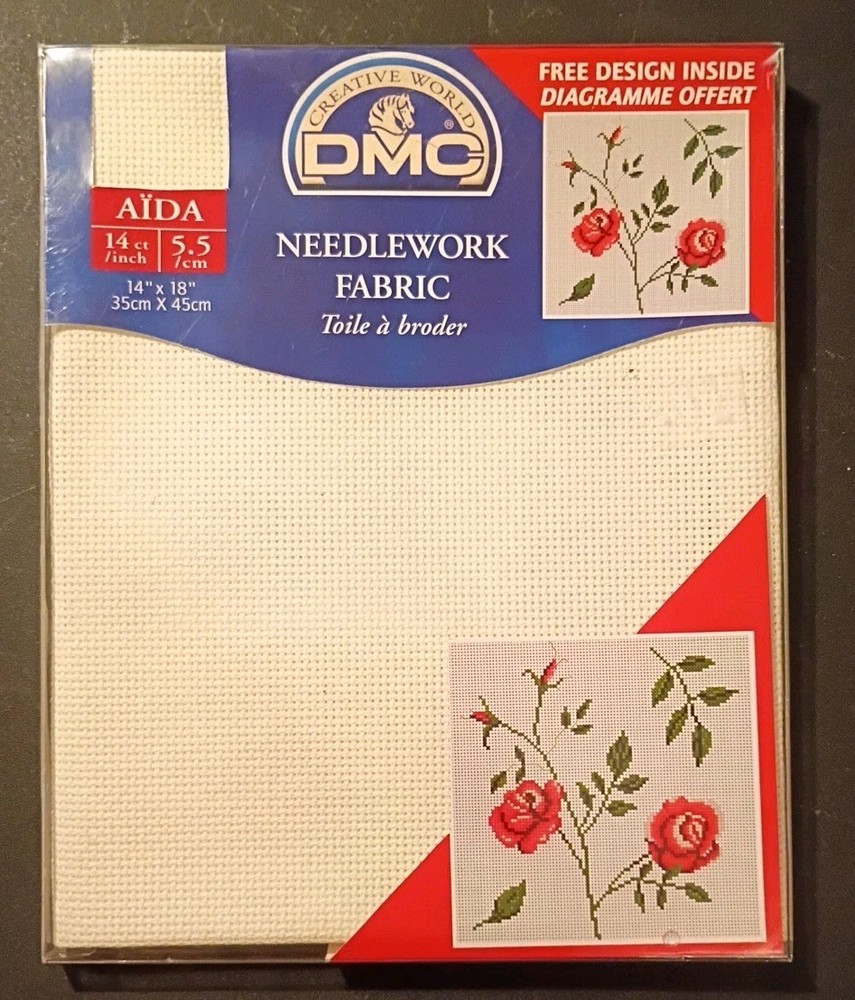 DMC Aida Needlework Fabric - 14 Ct - 14" X 18"