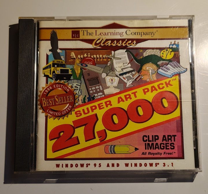 Super Art Pack 27,000 Classics PC Cdrom Vintage