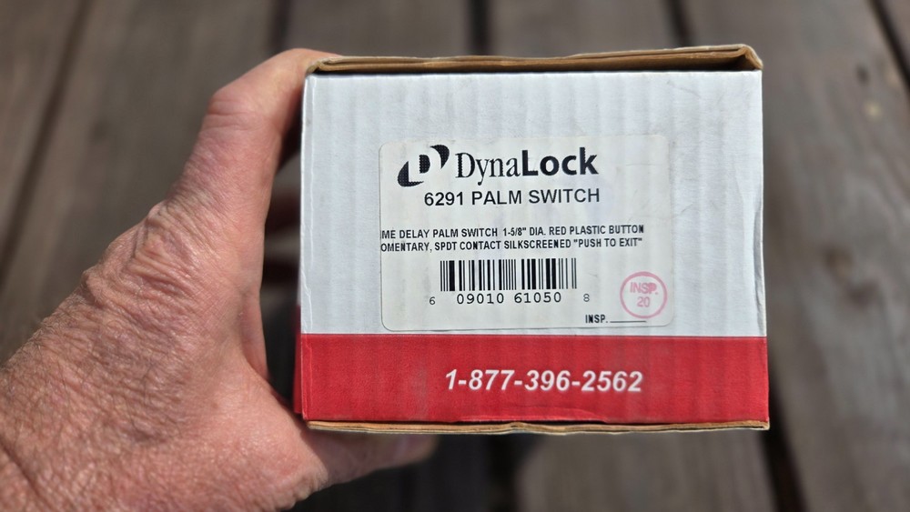 Dynalock 6291 Palm Switch "Door Unlock" button