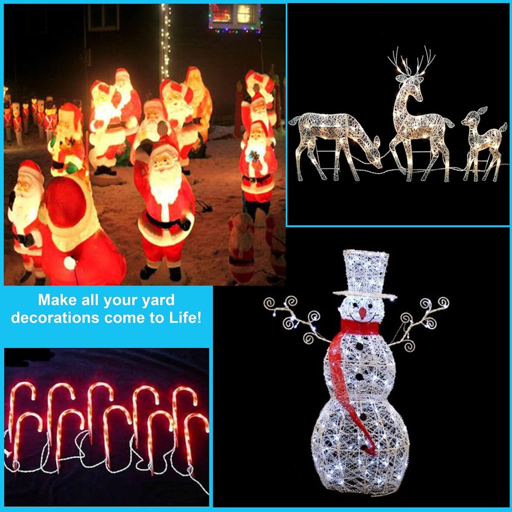 Christmas Light Controller - 16 Dazzling Flash/Fade Functions, 5 Timer Functi...