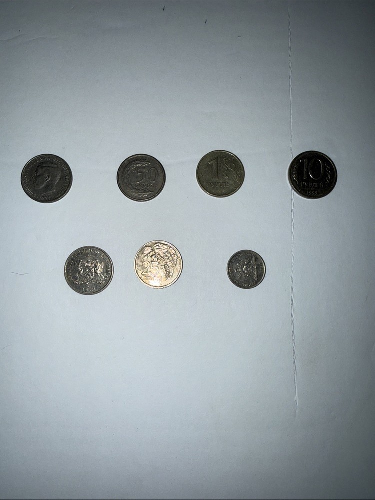 Lot 7 Foreign Coins Circulated