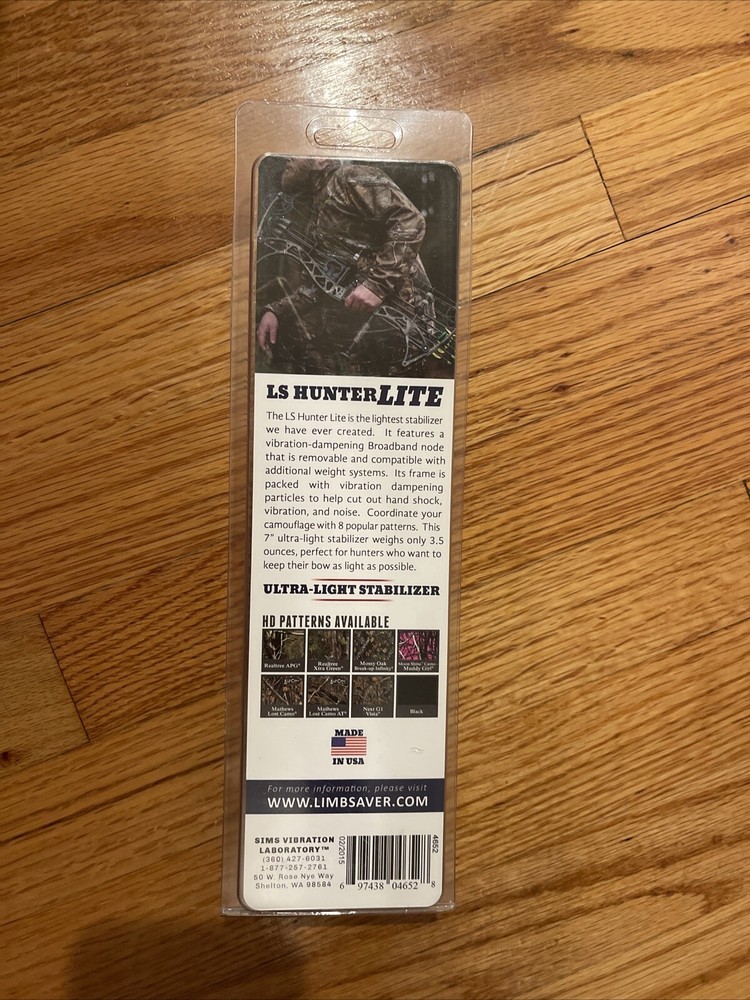 Limbsaver LS Hunter Lite 7" Compound Bow Stabilizer (Carbon Black) #4652