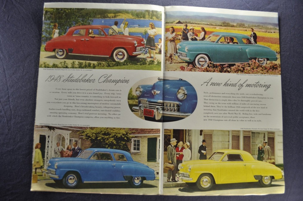 1948 Studebaker Large Brochure Folder Champion Commander Original 48