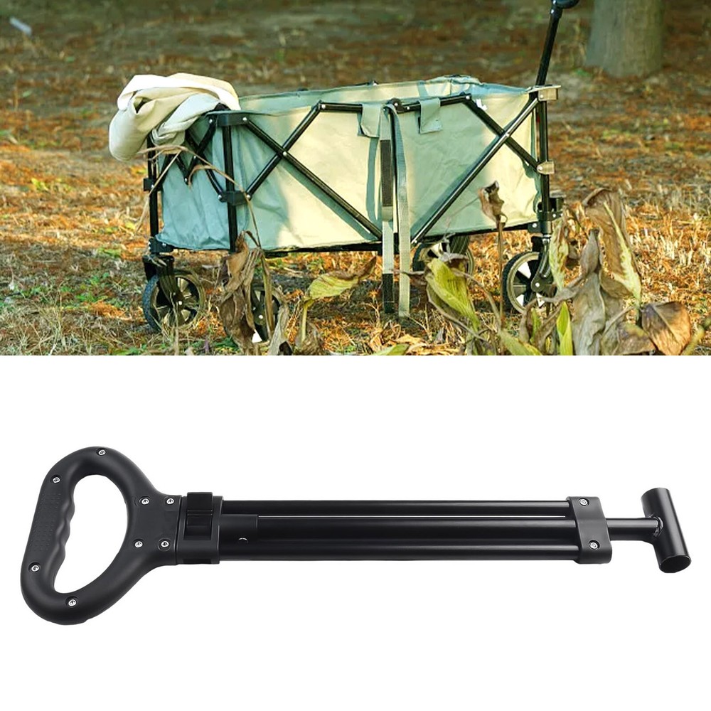 Wagon Cart Pull Handle Spare Replacement Telescoping Rod For Camping Trolley New