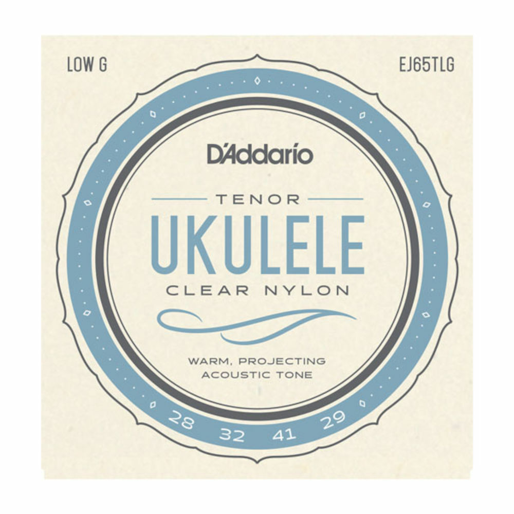 D'Addario EJ65TLG Pro-Arté Custom Extruded Nylon Ukulele Strings, Tenor Low-G
