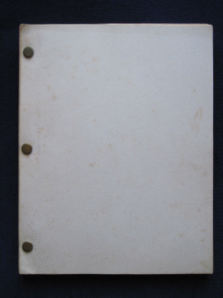 ORIGINAL FILM SCRIPT for MAN OUTSIDE - BRADFORD DILLMAN'S Copy with His Notes
