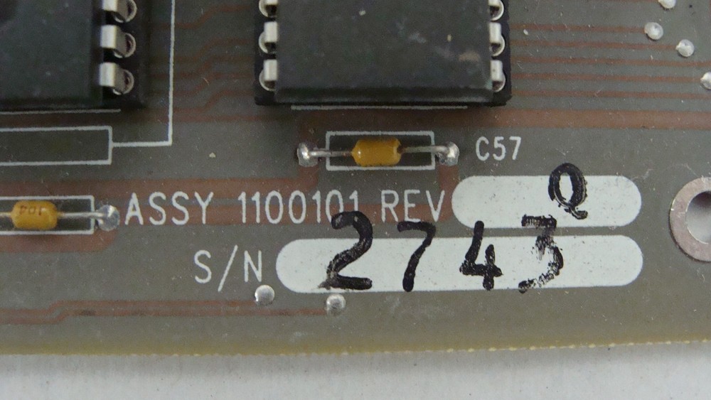 Sentex Infinity 1100101 Main Control Board