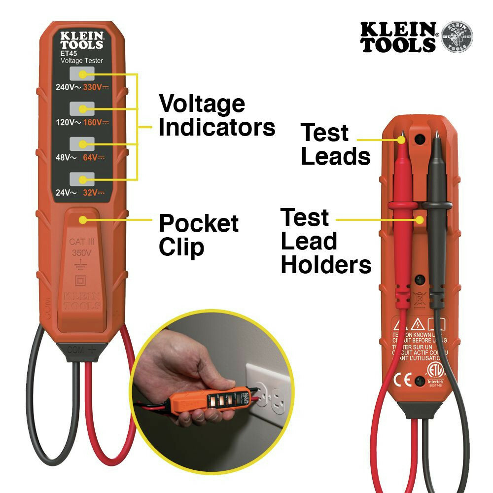 Klein Tools NCVT3PKIT Electrical Test Kit New
