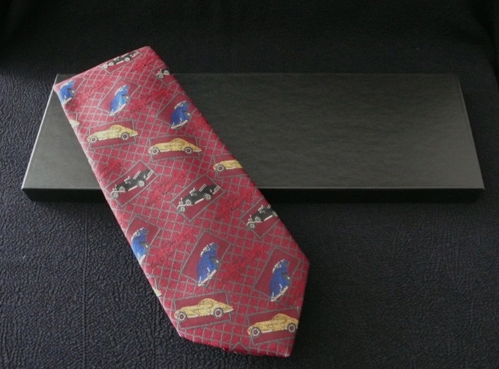Robert Talbott 50th 2000 Pebble Beach Concours Tie AUBURN BUGATTI STUTZ NEW