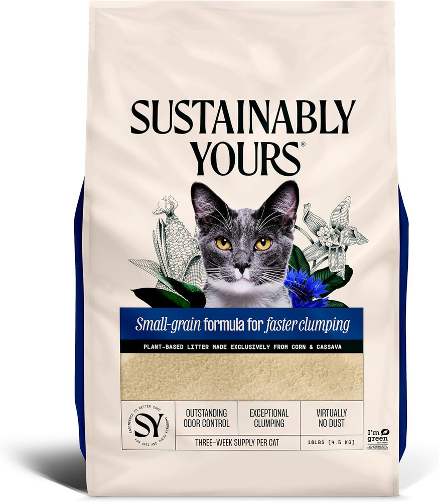Natural Cat Litter, Small-Grain Formula, Exceptional Clumping & Odor Control, Vi