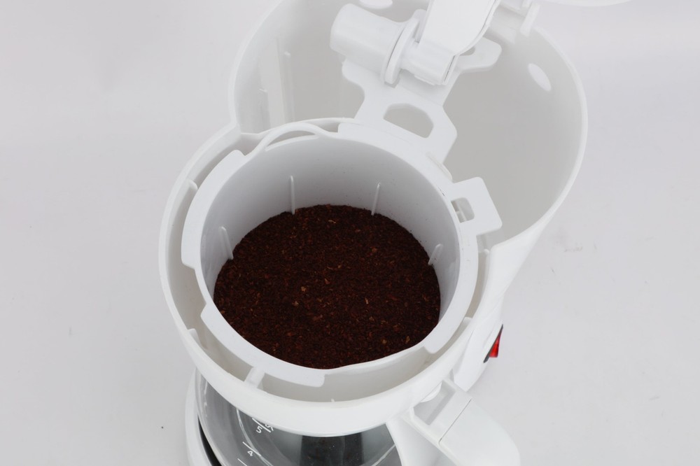 White 5-Cup Coffee Maker