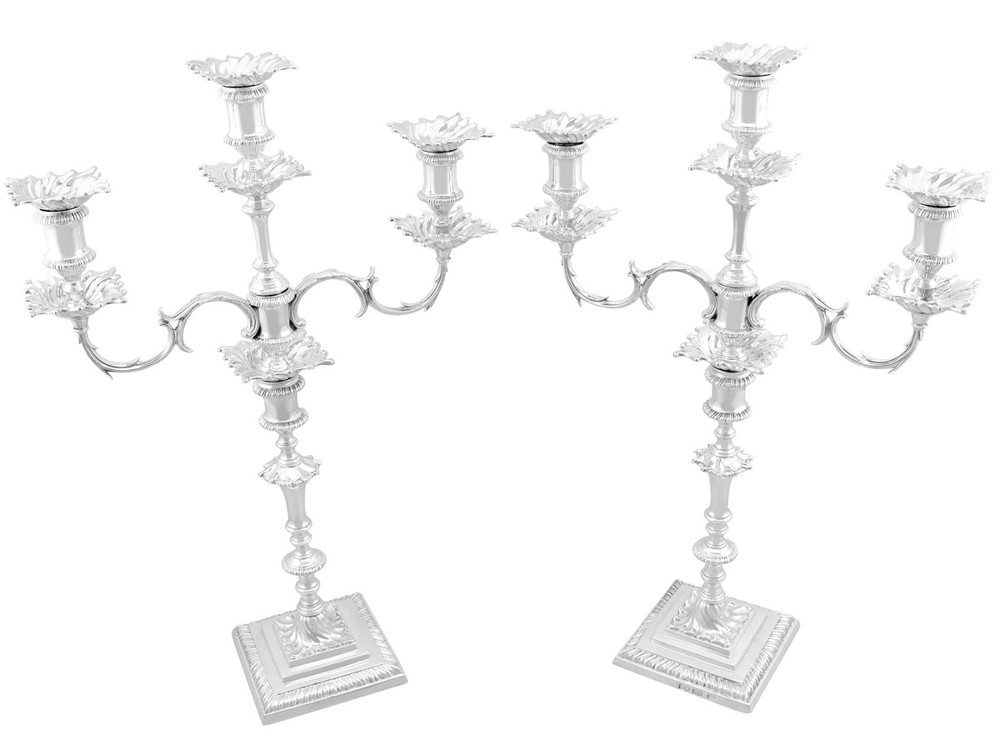 Antique Sterling Silver Candelabra