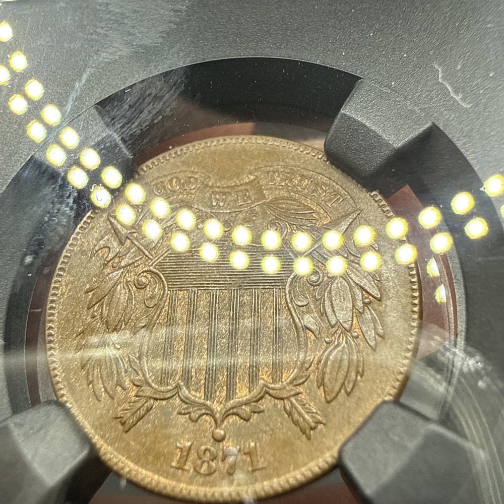 1870 2C NGC MS63BN - Two Cent - Slightly Better Date VAULTBOX SERIES 8