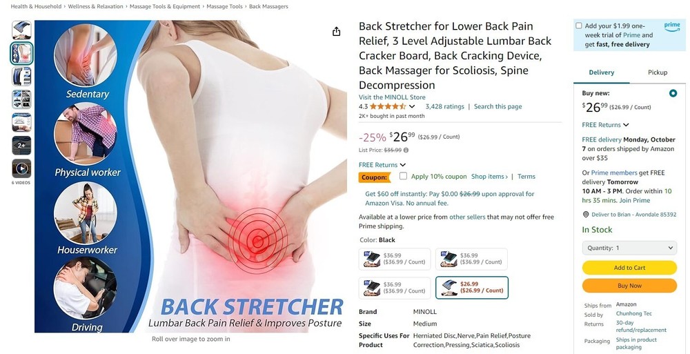 Multilevel Back Stretcher