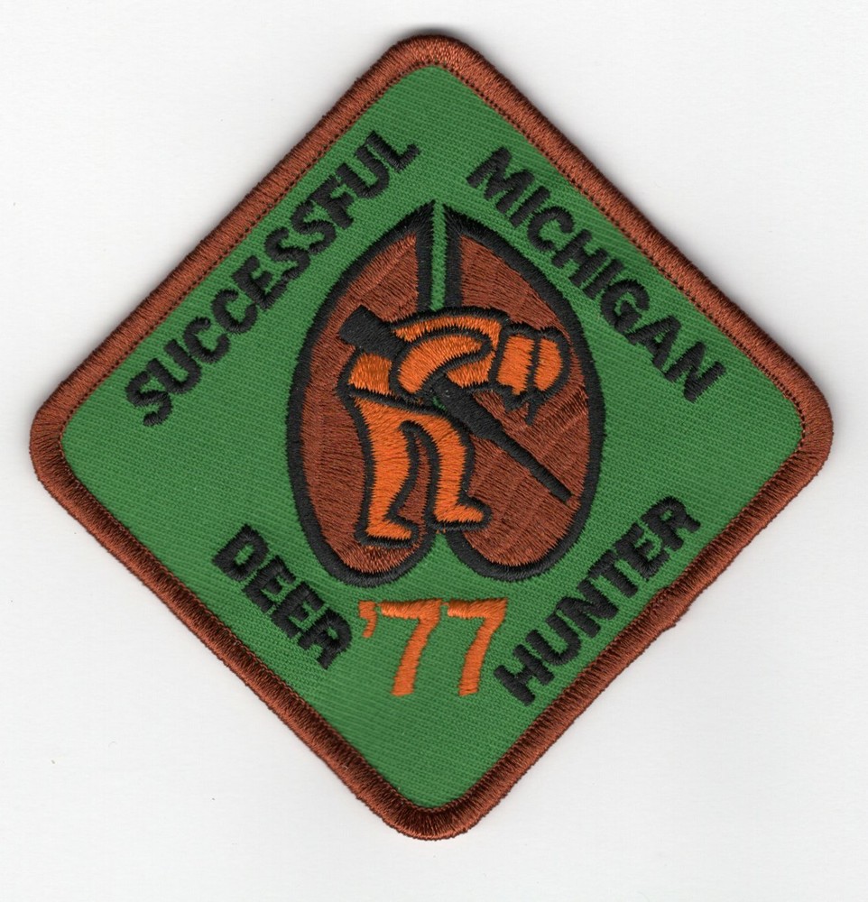 1977 Michigan Successful Deer Hunting Patch