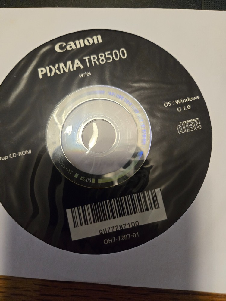canon pixma tr8500 setup cd-rom disc