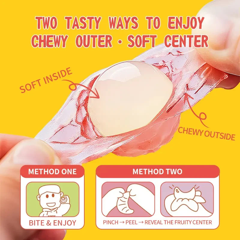 Kozed Peelable Grapefruit Gummy Candy Chewy Snack, 2.65 oz* 3 Pack