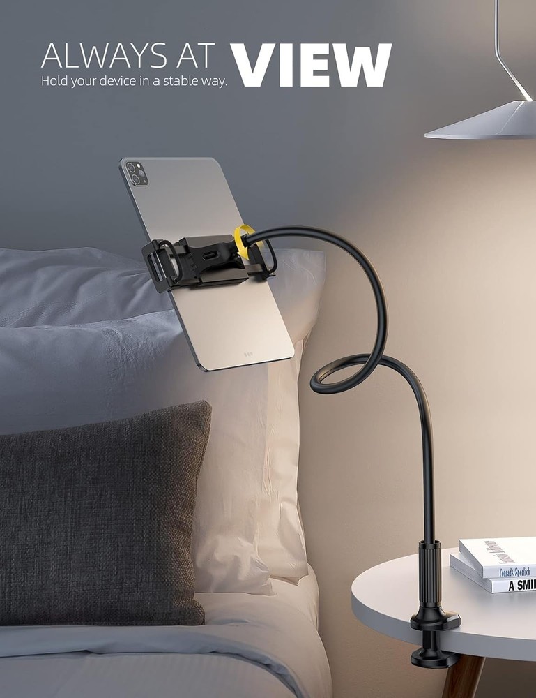 Ergonomic Tablet Holder for Bed - Wide Device Compatibility