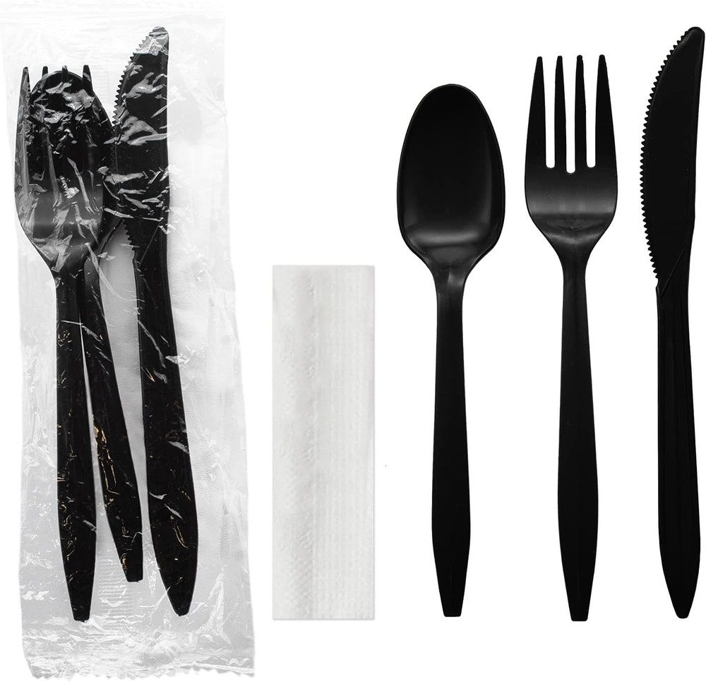 Party entials Indivily Wrapped Plastic Cutlery Paets/Sierware