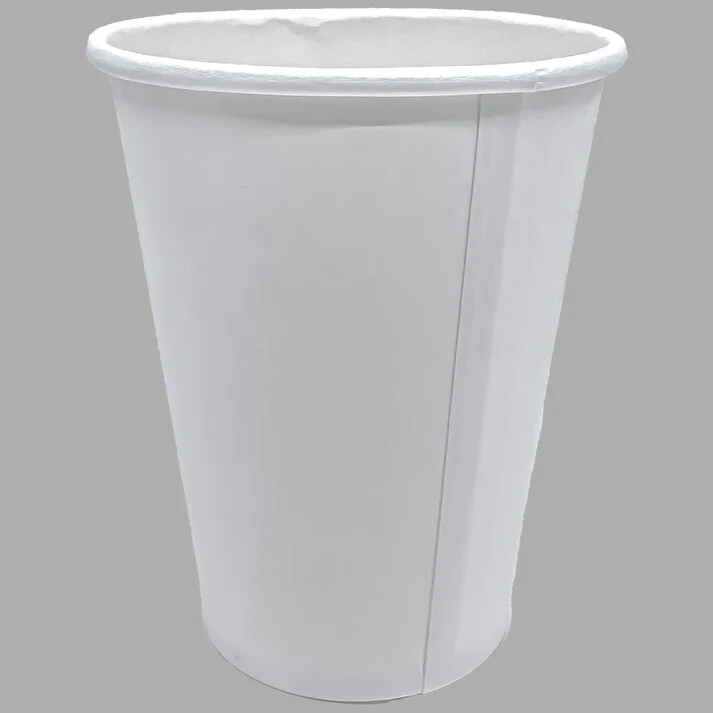10 oz Poly Paper Disposable Drinking Cups 1000 count 1 Case Hot/Cold White Cups