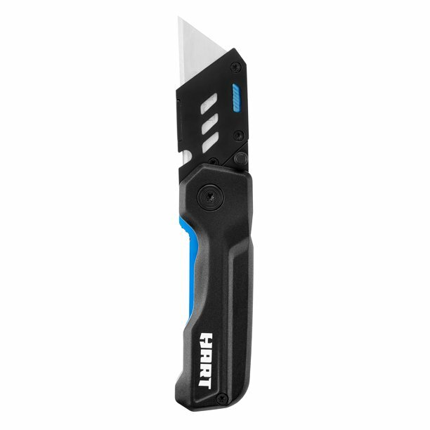 HART Compact Folding Quick-Change Blade UTILITY KNIFE w/ LINER LOCK Tool Free