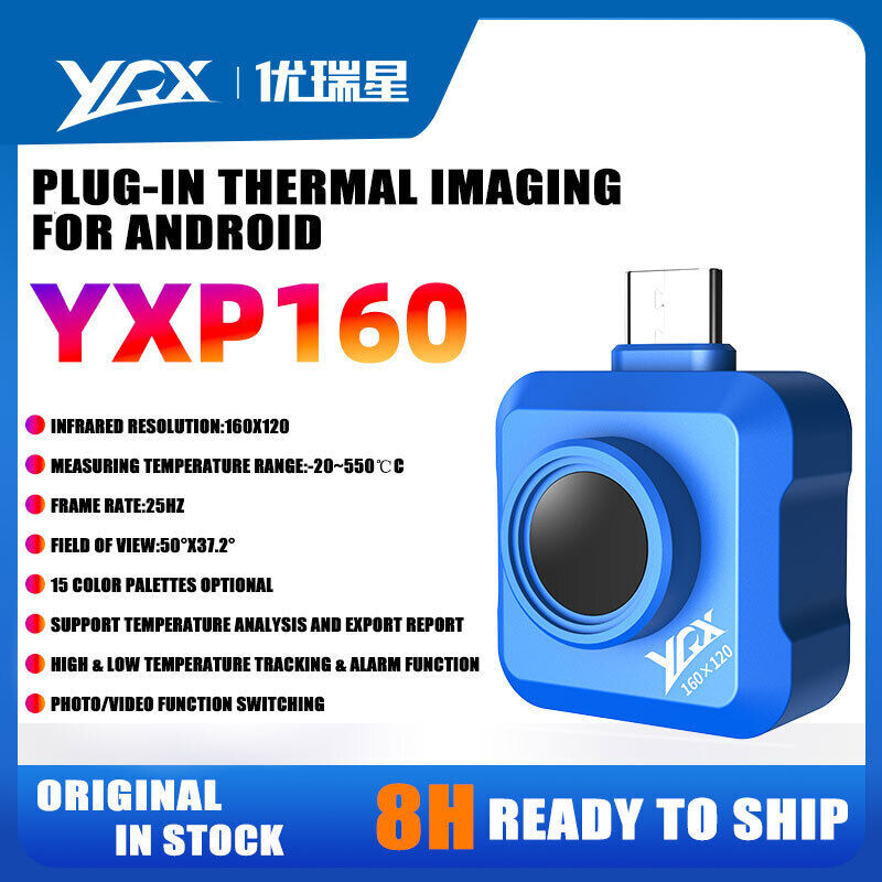 Thermal lmaging Camera For Android lR Resolution 25Hz Refresh -20°C~550°C ✦K