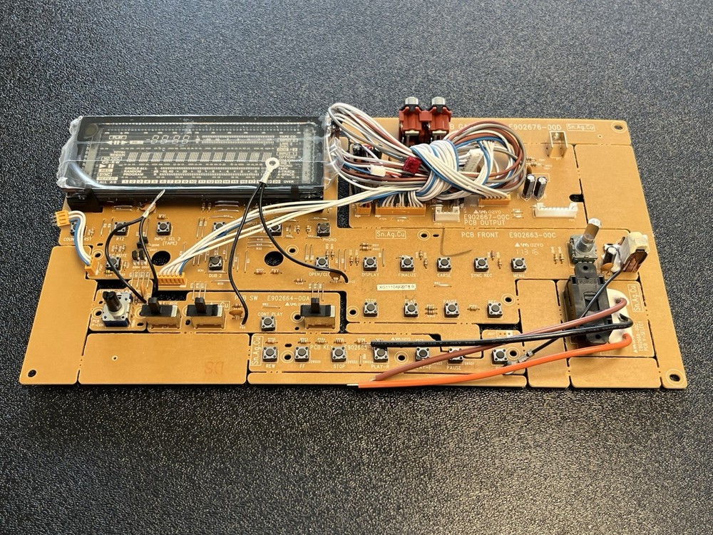 Tascam CC-222 Reference CD Recorder — Complete Front Panel PCB Assembly
