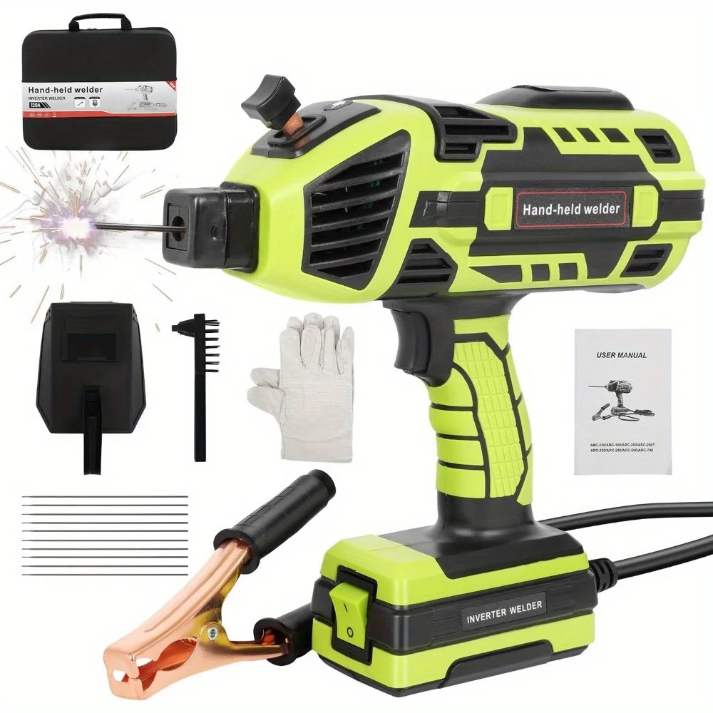 Handheld Welding Machine 110V Portable Welder Gun IGBT Inverter Variable Current