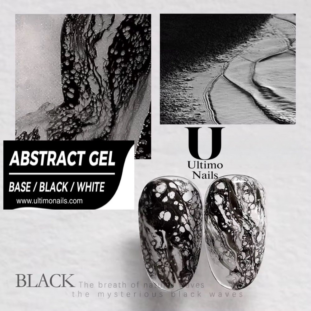 Abstract Base , White And Black Gel Último 15ml
