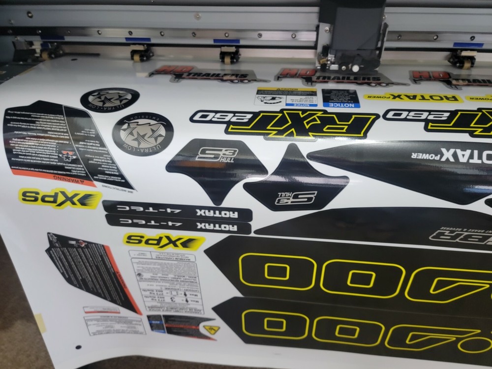 SEADOO RXT X 260 2013 Graphics / Decal / Sticker Kit Yellow