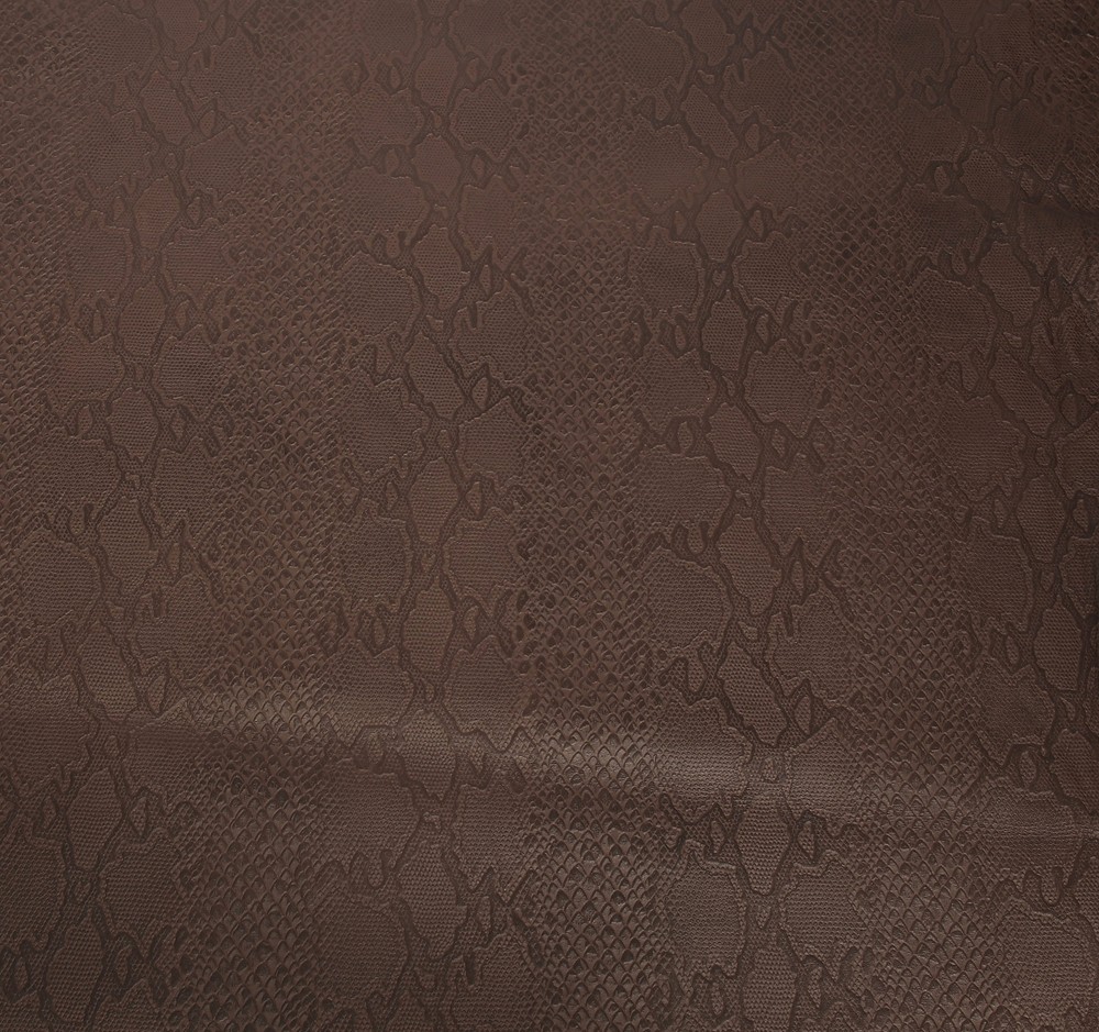 Python Lamb Skin Brown Color (100% Genuine skin)