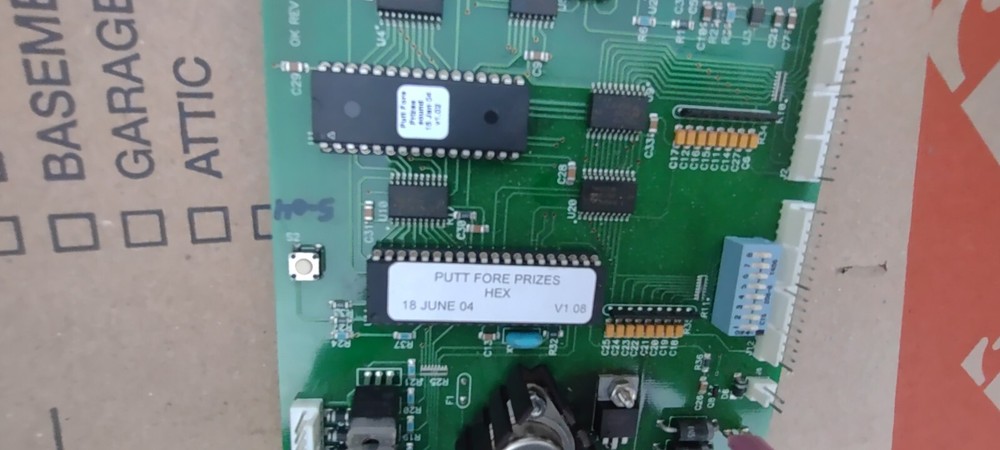 putt for prizes arcade redemption main pcb untested #125