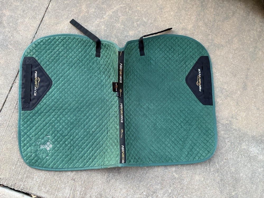 Velvet Hunter Green Performance Saddle Pad