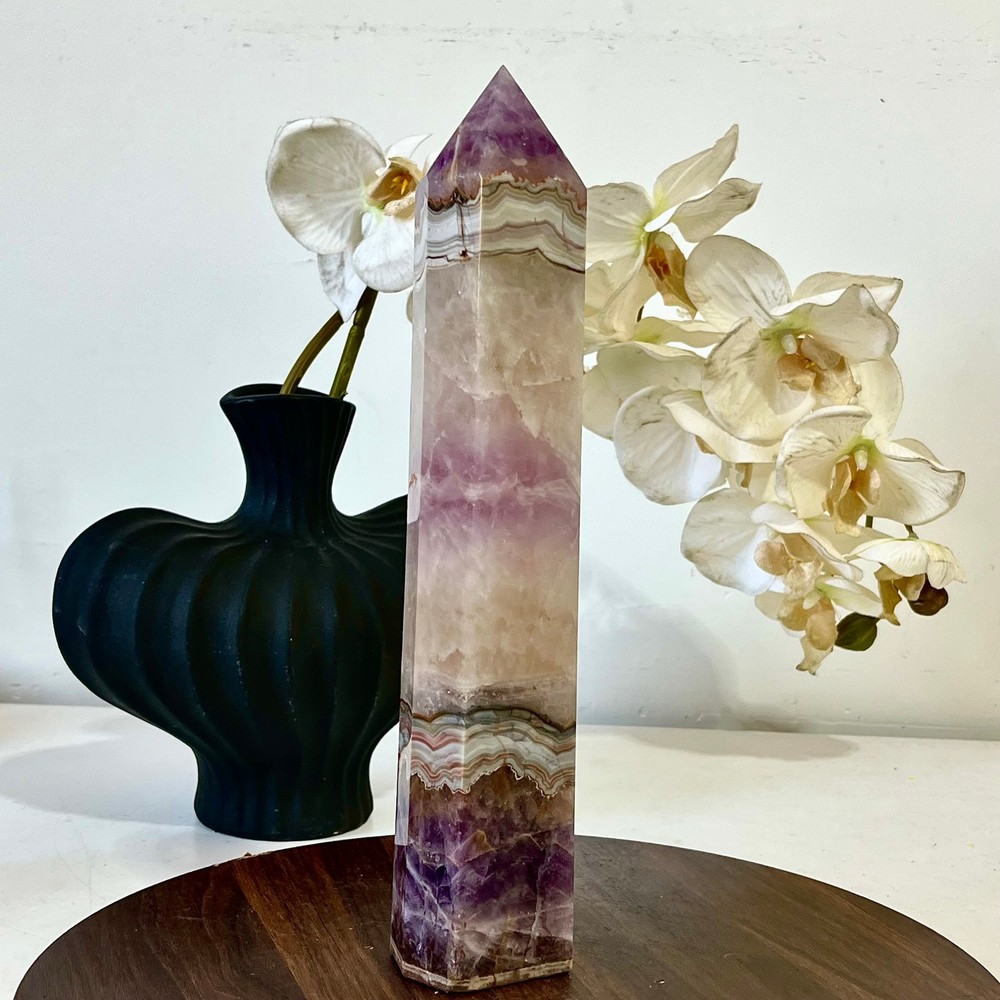 2.61LB Natural agate Amethyst QuartzAmethyst column mineral sample