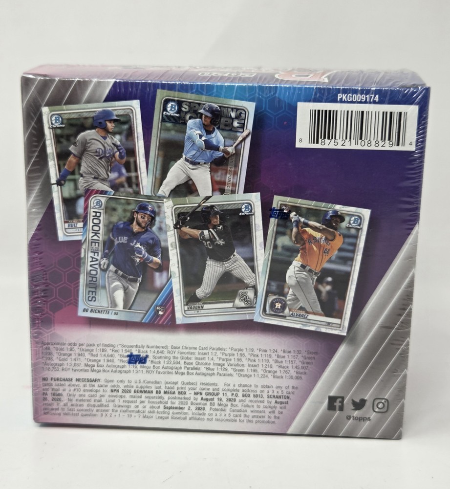 2020 Bowman Baseball Mega Box New Sealed
