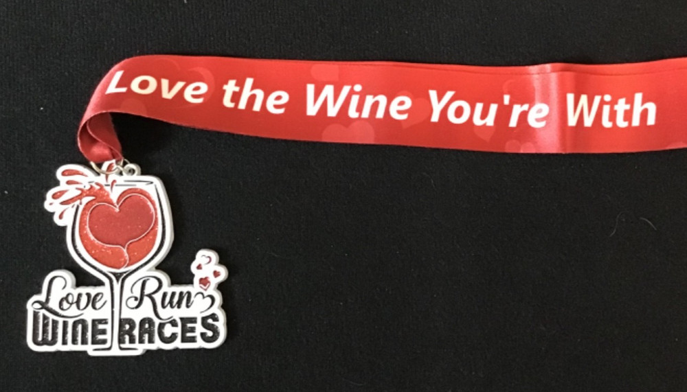 Love Run Wine Races Medal
