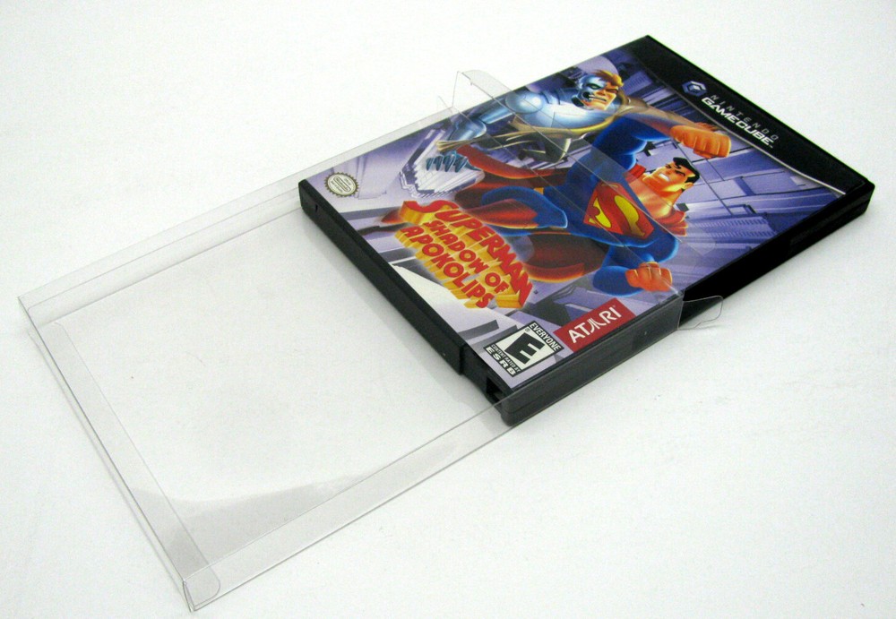 50X NINTENDO GAMECUBE CIB GAMES - CLEAR PLASTIC PROTECTIVE BOX PROTECTORS CASE