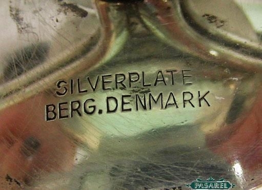 Berg Denmark Silver Plated Three Light Candelabra Candleholder