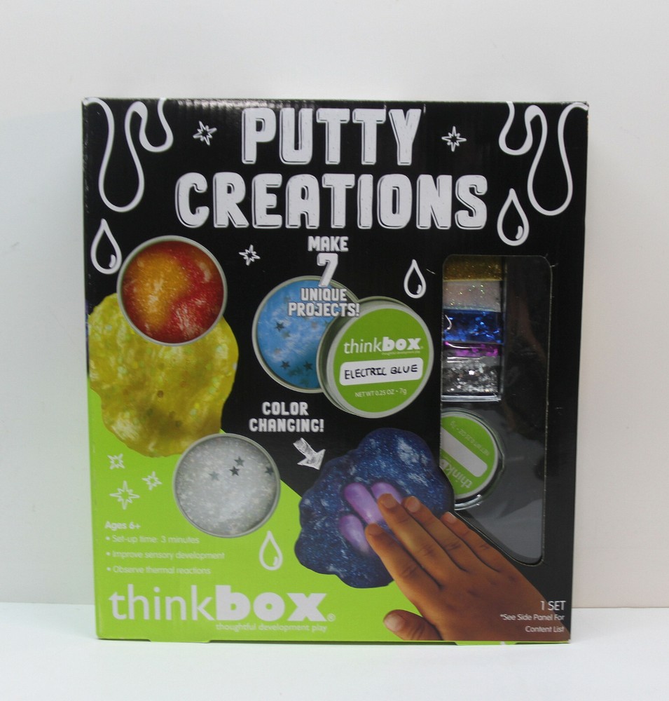 🧠 ThinkBOX - Putty Creations Make 7 Unique Projects! Age 6+ Sensory Educational